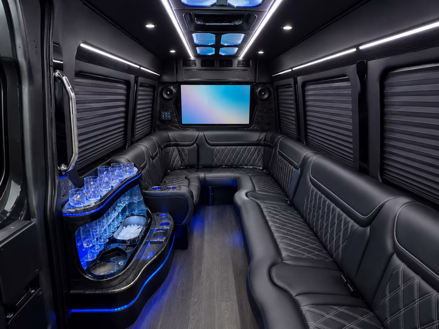 westland 40 passenger party bus interior