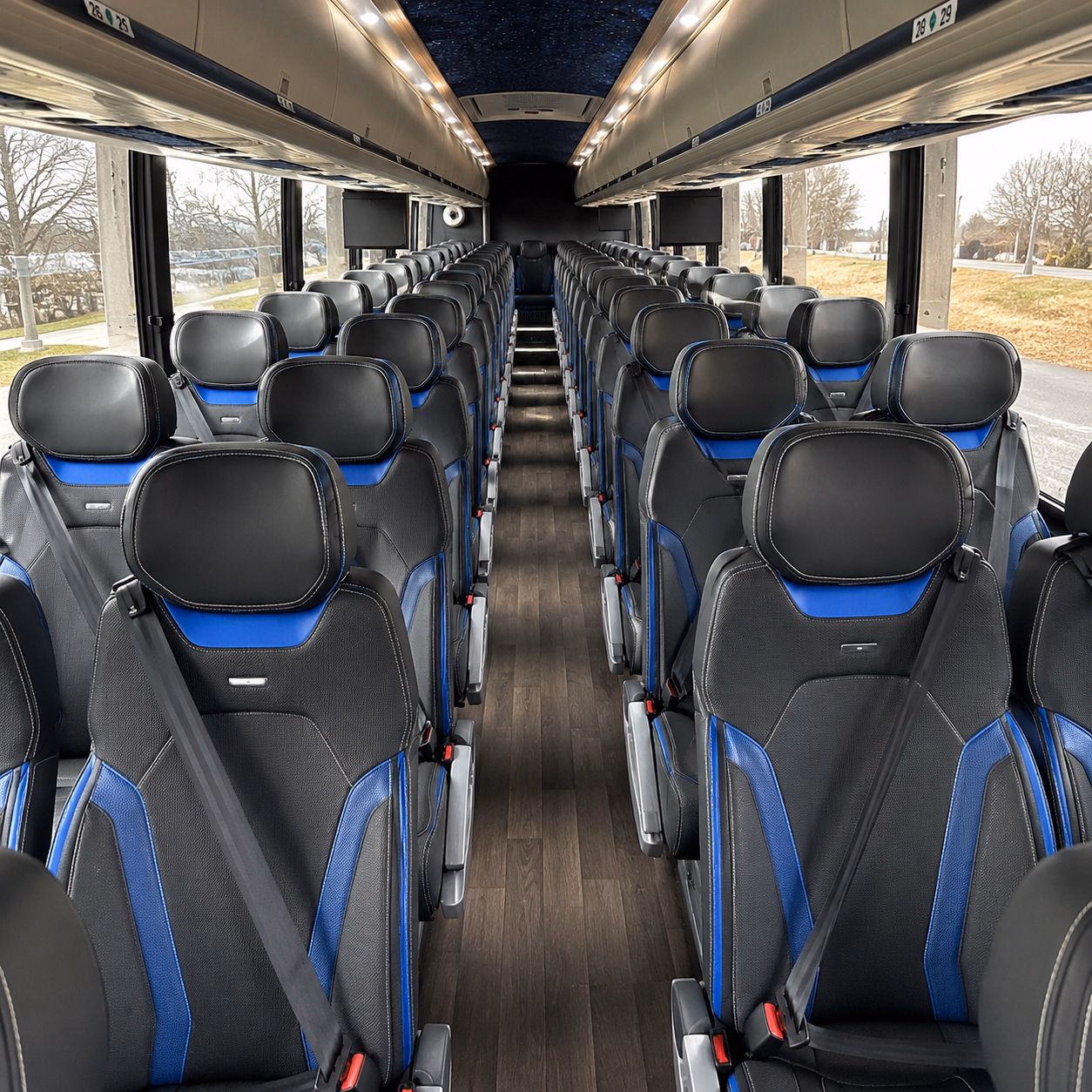 westland airport transportation onboard seating