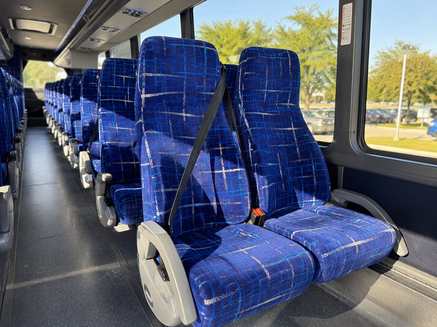 westland charter bus inside