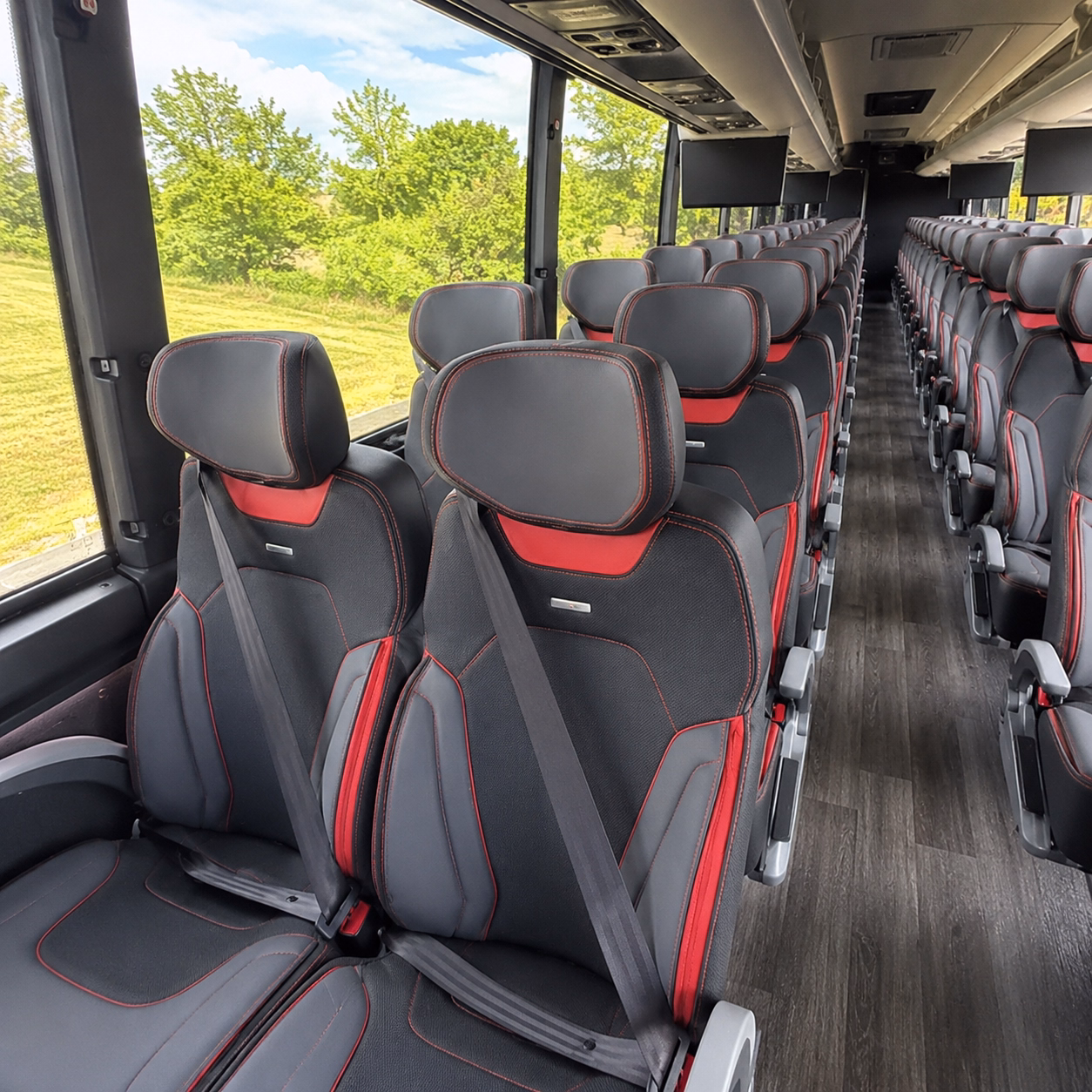 westland charter bus services inside